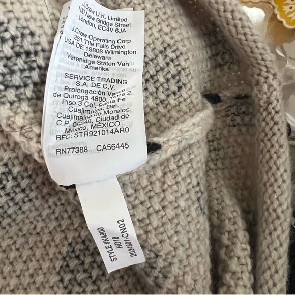 MADEWELL Leopard Dot Wool Blend Pullover Sweater Flare Sleeve Size XS NWT - Picture 13 of 14